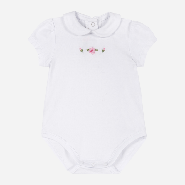 Дитяча боді-футболка для новонароджених дівчаток Chicco 09025870000000 74 см Біла (8054707614253) - зображення 1