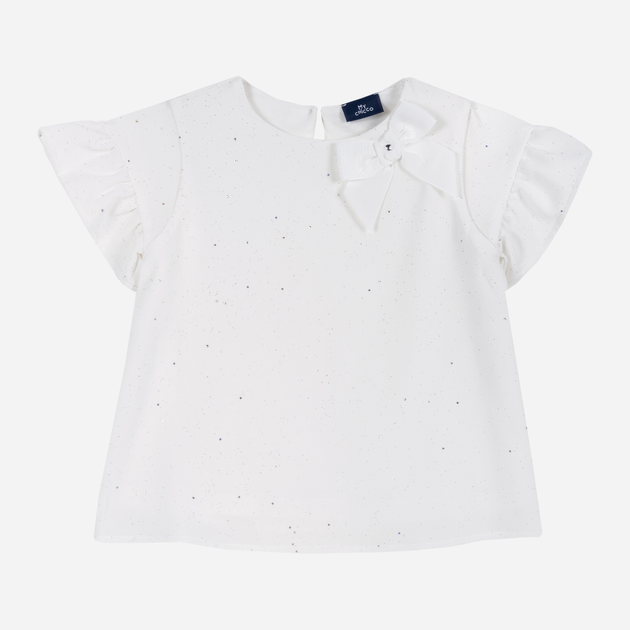 Дитяча блузка для дівчинки Chicco 09068612000000 116 см Біла (8054707748859) - зображення 1