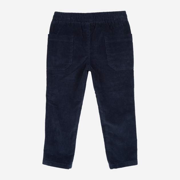 Детские вельветовые брюки для хлопчика Chicco 09008354000000 110 см Темно-сині (8054707906198) - зображення 2