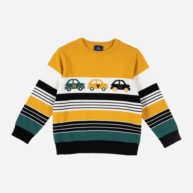 Дитячий светр для хлопчика Chicco 09069540000000 86 см Жовтий (8059609176823) - зображення 1