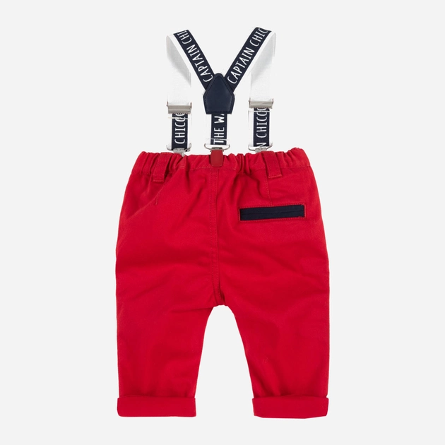 Дитячі штани для хлопчика Chicco 09008225000000 62 см Червоні (8054707832442) - зображення 2