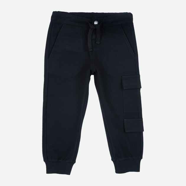 Дитячі штани-джогери для хлопчика Chicco 09008530000000 110 см Чорні (8059609242467) - зображення 1