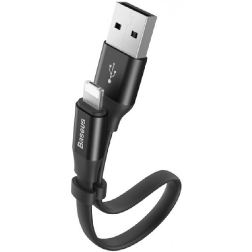 Кабель Lightning BASEUS Nimble Portable | 2A, 0.23M | (CALMBJ-B01) black - Фото 1 Кабель Lightning BASEUS Nimble Portable | 2A, 0.23M | (CALMBJ-B01) black - изображение 1
