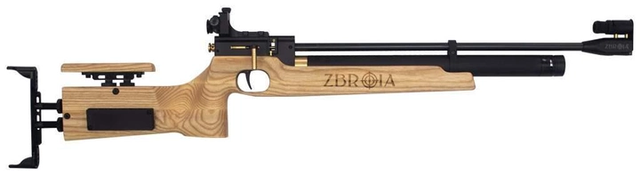 Пневматическая винтовка Zbroia PCP Biathlon 550/200 (ясень) - изображение 2