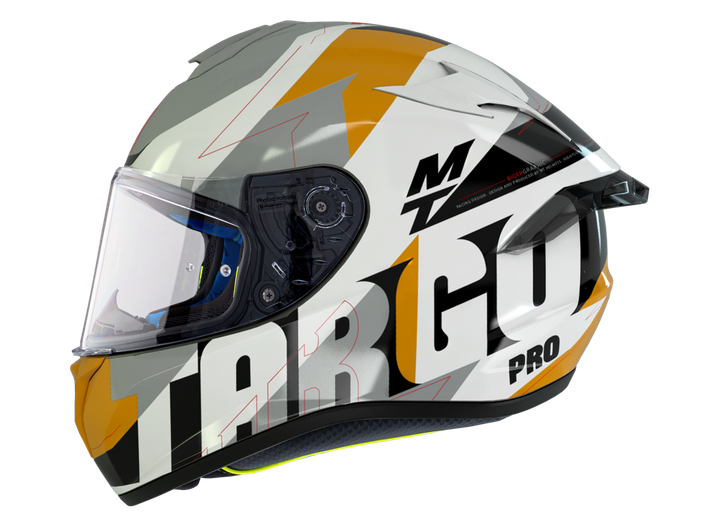 Мотошлем MT TARGO PRO Biger A3 Gloss Pearl Yellow L - изображение 2