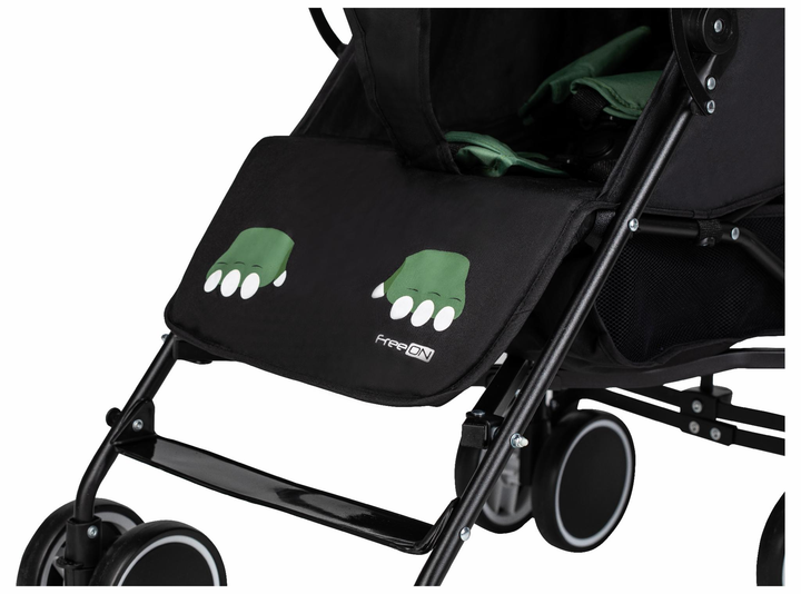 Детская прогулочная коляска трость FreeON Simple Black Green нагрузка до 15 кг - изображение 5