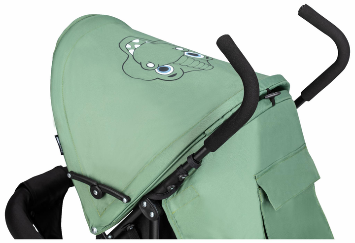 Детская прогулочная коляска трость FreeON Simple Black Green нагрузка до 15 кг - изображение 6