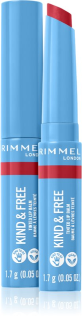 Помада Rimmel London Kind&Free Tinted Lip Balm 005 Turbo Red 1.7 г (3616302989188) - зображення 1