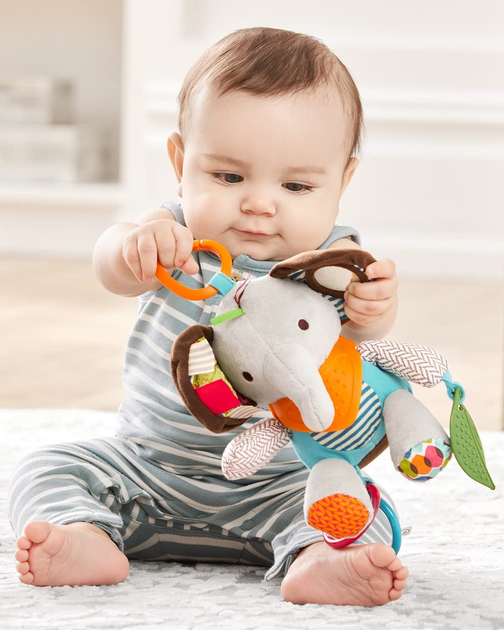 Zabawka do wózka Skip Hop Bandana Buddies Activity Toy Elephant (0879674018082) - obraz 3