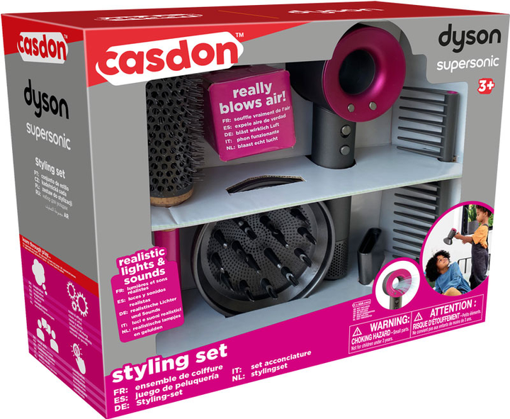 Zestaw do stylizacji włosów dla dzieci Casdon Dyson Supersonic Styling Set (5011551000222) - obraz 1