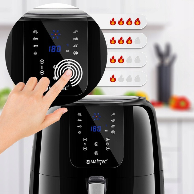 Безмасляна фритюрниця мультипіч Maltec 8 л 1800 W 109855 - зображення 5