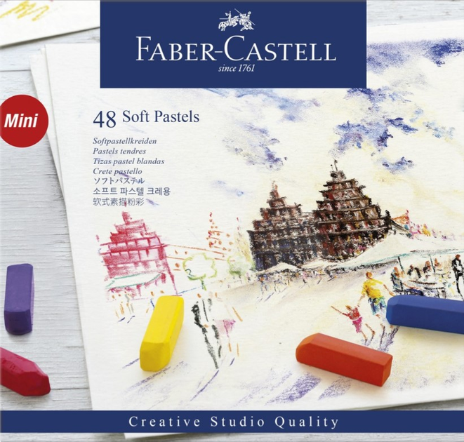 Pastele miękkie mini Faber Castell Creative Studio Quality 48 kolorów (4005401282488) - obraz 2
