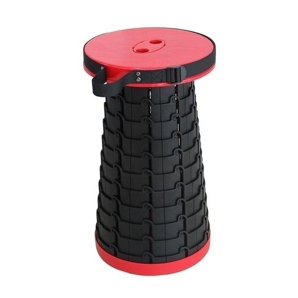 Кемпинговый складной стул Telescopic stool Табурет походный телескопический до 150кг Красный - изображение 2