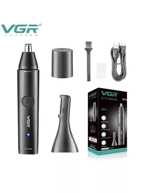 Триммер VGR V-613 для бровей носа и ушей (V-613) – фото, отзывы,  характеристики в интернет-магазине ROZETKA от продавца: P-s Pro | Купить в  Украине: Киеве, Харькове, Днепре, Одессе, Запорожье, Львове