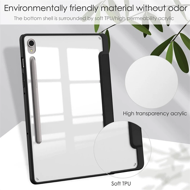 Чохол Galeo Hybrid Case з S Pen Holder Samsung Galaxy Tab S9 / Tab S9 FE Black - зображення 7