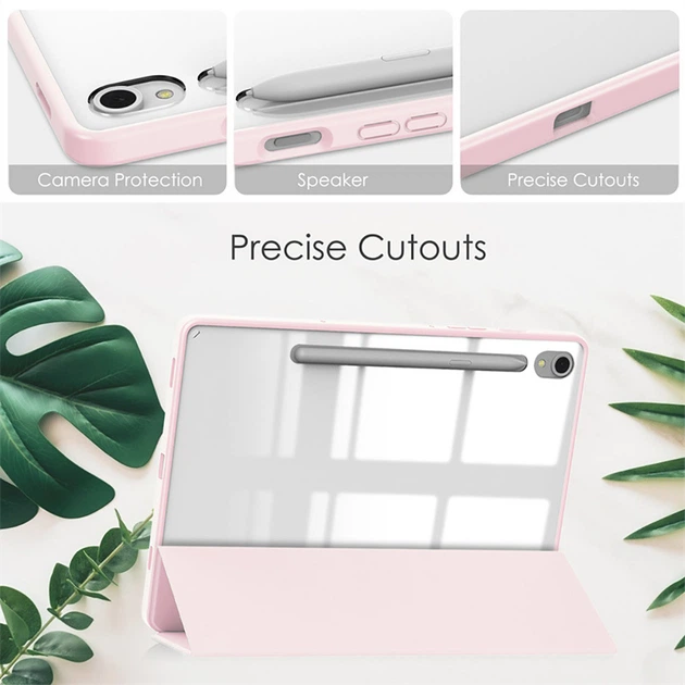 Чохол Galeo Hybrid Case with S Pen Holder для Samsung Galaxy Tab S9/S9 FE/S10 FE/S10 Lite Pink - Фото 4 Чохол Galeo Hybrid Case with S Pen Holder для Samsung Galaxy Tab S9/S9 FE/S10 FE/S10 Lite Pink - изображение 4