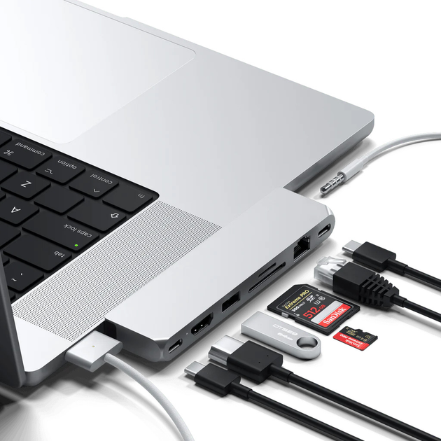 Hub USB-C Satechi Pro Hub Max Silver (ST-UCPHMXS) - obraz 3