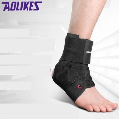 Бандаж голеностопного сустава AOLIKES фиксатор черный XL 01462 - Фото 1 Бандаж голеностопного сустава AOLIKES фиксатор черный XL 01462 - изображение 1