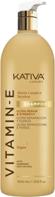 Szampon Kativa Vitamin E Biotin & Bambus Shampoo 1000 ml (7750075061446) - obraz 1