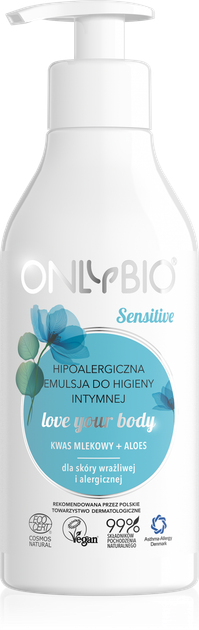 Pianka do higieny intymnej  Only Bio Kids dla dziewczynek od 3 roku życia 300 ml (5902811789073) - obraz 1