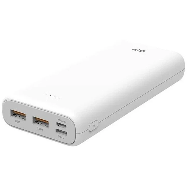 Портативний зарядний пристрій PowerBank Silicon Power C20QC QC3.0+PD 20000 mAh Білий - зображення 2