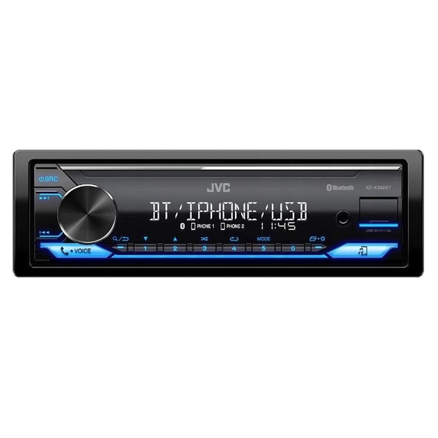Автомагнітола JVC KD-X382BT (85483) - Фото 1 Автомагнітола JVC KD-X382BT (85483) - зображення 1