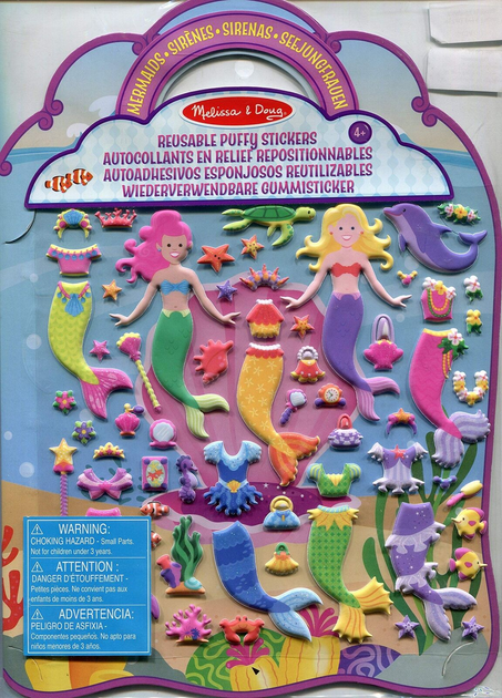 Набір для творчості Melissa & Doug Mermaid з наліпками (0000772194136) - зображення 1