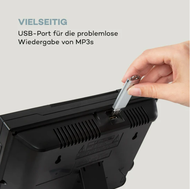 Мультимедиа auna Wallie Microsystem CD плеер Bluetooth USB порт пульт дистанционного управления черный - Фото 6 Мультимедиа auna Wallie Microsystem CD плеер Bluetooth USB порт пульт дистанционного управления черный - изображение 6