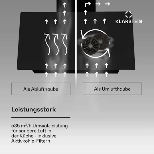 Вытяжка Klarstein Alina 3.0 60, 324 м³/ч, Светодиодный дисплей, рассеянное освещение, WiFi - изображение 6