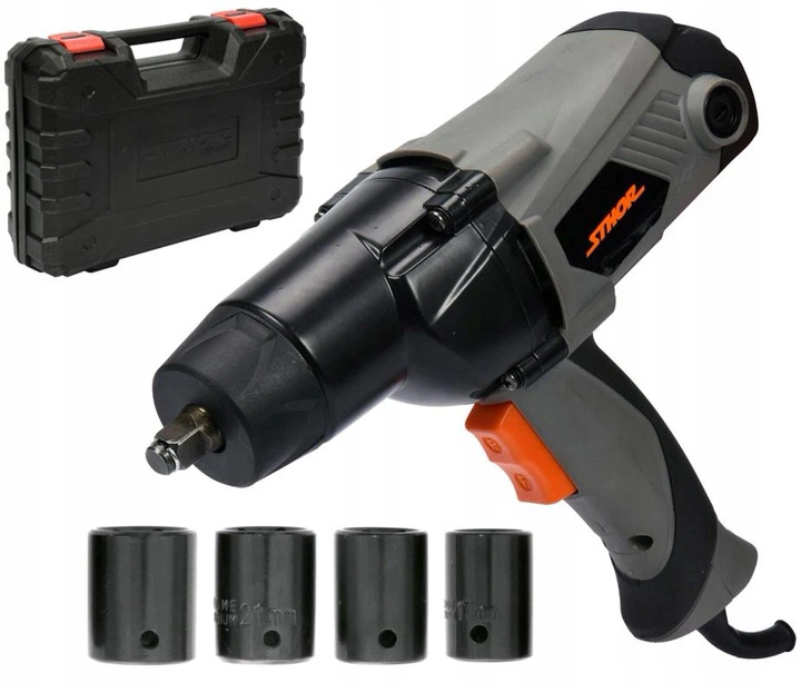 Klucz udarowy sieciowy STHOR 1/2" 1100 W 450 Nm (57092_sth) - obraz 3