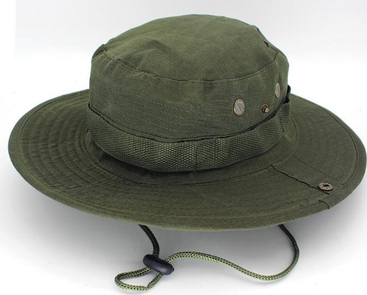 Тактичний Панама Мультикам тактичний капелюх, армійська камуфляжна Військова ЗСУ Зелена - зображення 1