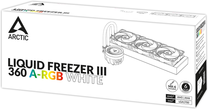 Система жидкостного охлаждения Arctic Liquid Freezer III 360 A-RGB White (ACFRE00152A) - изображение 15