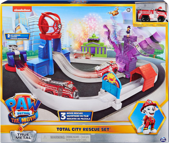 Tor samochodowy Spin Master Paw Patrol True Metal Total City Rescue Movie Track (7789883387660) - obraz 1