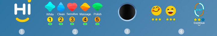 Elektryczna szczoteczka do zębów Oclean X10 Niebieska - obraz 9