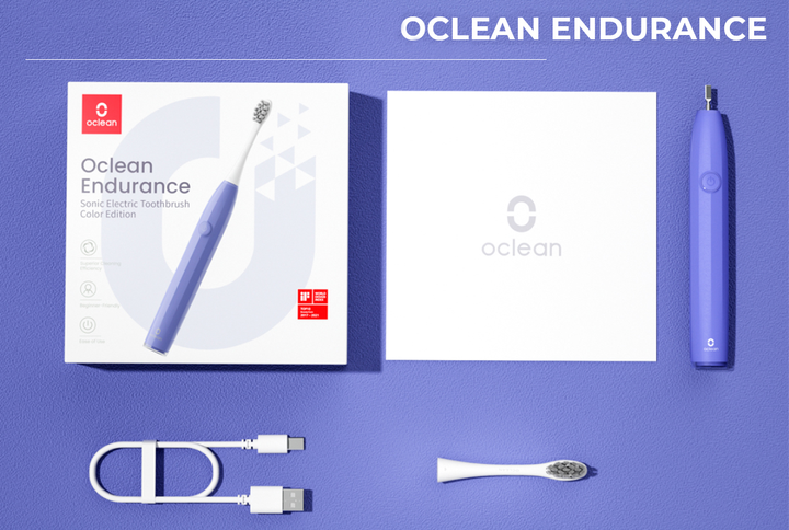 Elektryczna szczoteczka do zębów Oclean Endurance Colour Edition fioletowa - obraz 12