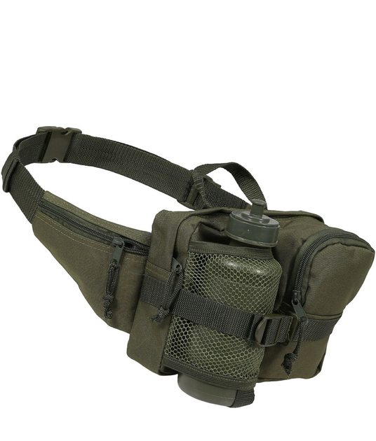 Сумка із флягою MIL-TEC Fanny Pack Olive - зображення 1