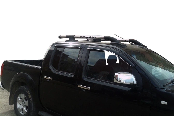 Рейлинги с перемычками (2 шт, Хром) для Toyota Hilux 2006-2015 гг - изображение 3