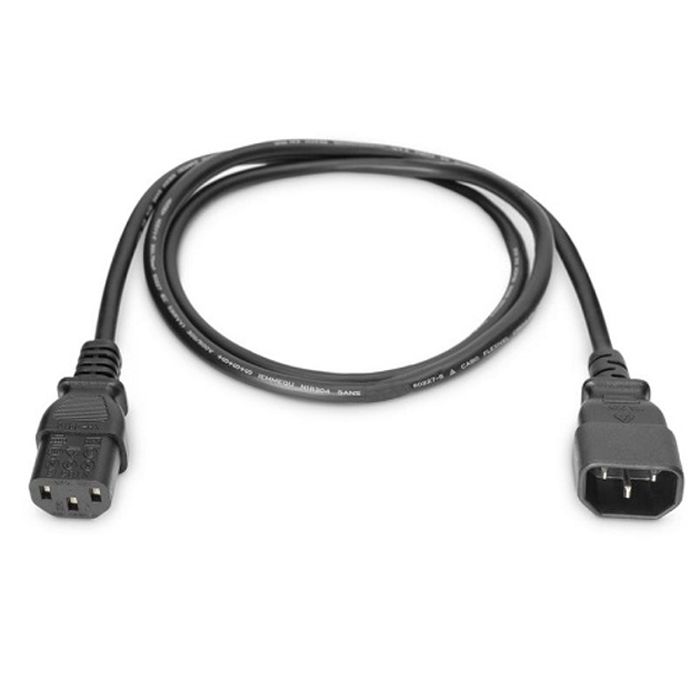 Кабель питания для принтера и монитора C14-C13 M/F DIGITUS 0.75qmm ...