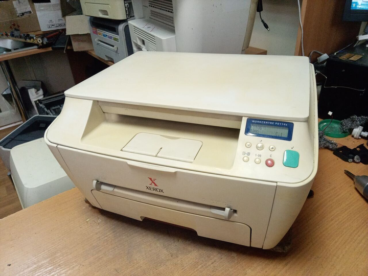 МФУ Xerox WorkCentre PE114e / Лазерная монохромная печать / 600 x 600 ...