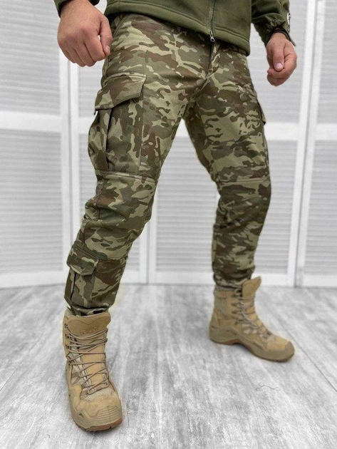Тактичні штани Soft-Shell СОФТ ШІЛ "Single Sword" мультикам XL - зображення 1