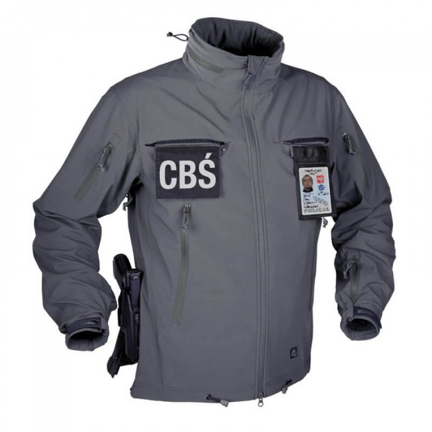Куртка Helikon-Tex Cougar Qsa + Hid - Soft Shell Windblocker, Shadow grey 2XL/Regular (KU-CGR-SM-35) - изображение 2