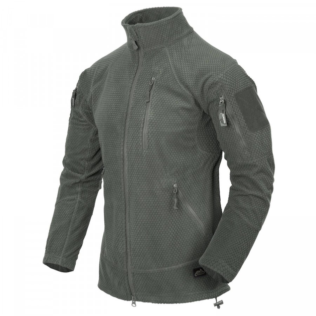Куртка Helikon-Tex ALPHA Tactical - Grid Fleece, Foliage green S/Regular (BL-ALT-FG-21) - изображение 1
