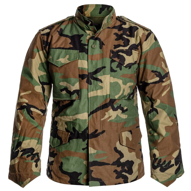 Куртка Helikon-Tex M65 - NyCo Sateen, US Woodland 3XL/Regular (KU-M65-NY-03) - изображение 2