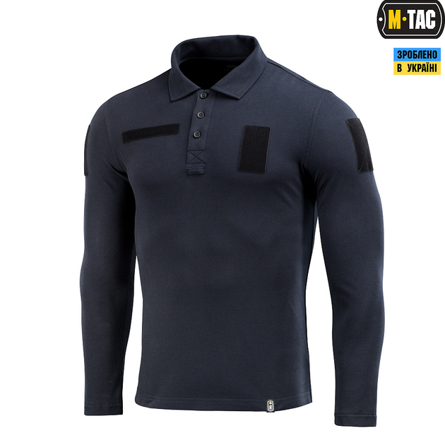 M-Tac поло тактичне довгий рукав 65/35 Dark Navy Blue XL - зображення 1