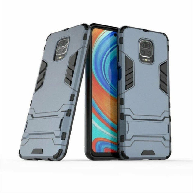 Чехол Transformer для Xiaomi Redmi Note 9S / Note 9 Pro противоударный темно-синий Без Бренда - Фото 1 Чехол Transformer для Xiaomi Redmi Note 9S / Note 9 Pro противоударный темно-синий Без Бренда - изображение 1