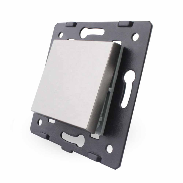 Механизм клавишный механический проходной выключатель Livolo серый (VL ...