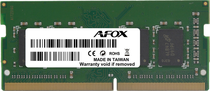 Pamięć RAM AFOX SODIMM DDR3L-1600 4096MB PC3-12800 (AFSD34BN1L) - obraz 1