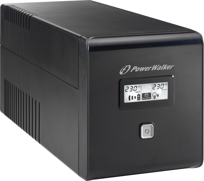ДБЖ PowerWalker VI 1000 LCD 1000VA (600W) Black (10120018) - зображення 3