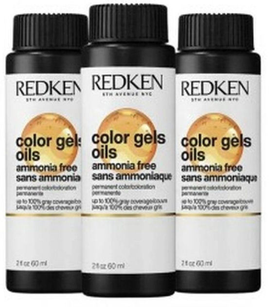 Zestaw trwałych farb w płynie Redken Color Gel Oils 6BC - 6.54 3 x 60 ml (3474637107543) - obraz 2