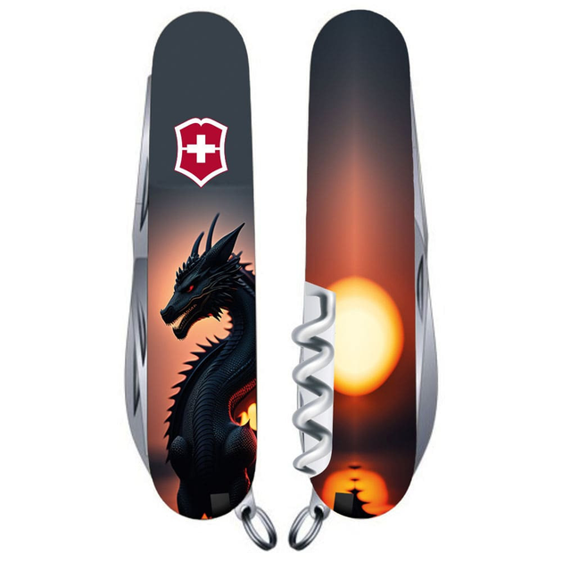 Нож Victorinox Swiss Army Climber Zodiac Дракон в солнечных лучах (00-00013787) - изображение 1